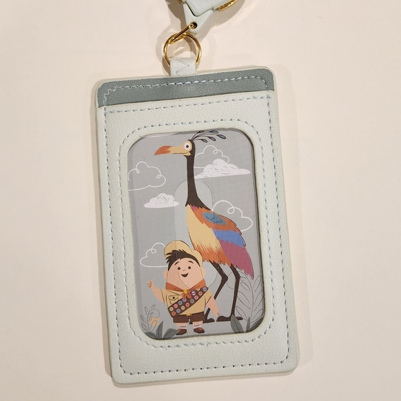 Loungefly Disney Pixar UP Carl Russel Kevin Retractable Lanyard ID Holder - Picture 7 of 11